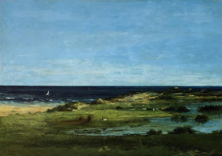 Gustave Courbet The beach